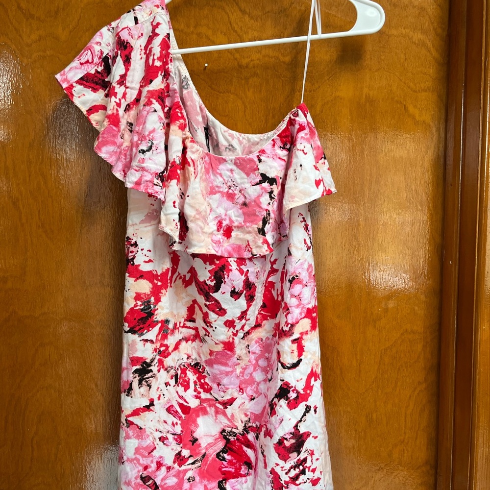 Design Lab Lord & Taylor Pink Floral Dress